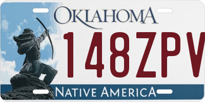 OK license plate 148ZPV