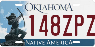 OK license plate 148ZPZ