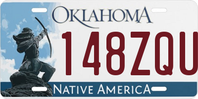 OK license plate 148ZQU