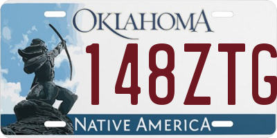 OK license plate 148ZTG