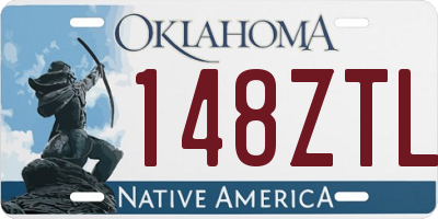 OK license plate 148ZTL