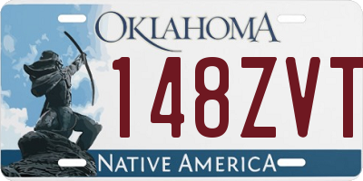 OK license plate 148ZVT