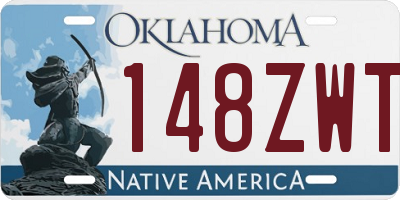 OK license plate 148ZWT