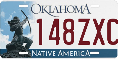 OK license plate 148ZXC