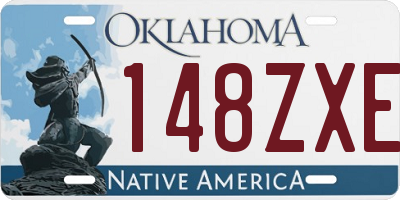 OK license plate 148ZXE