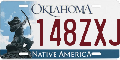 OK license plate 148ZXJ