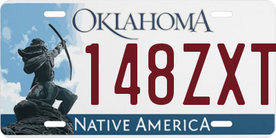 OK license plate 148ZXT