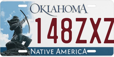 OK license plate 148ZXZ