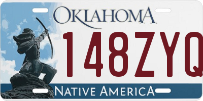 OK license plate 148ZYQ