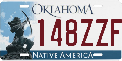 OK license plate 148ZZF