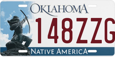 OK license plate 148ZZG