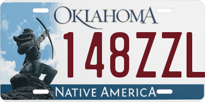 OK license plate 148ZZL