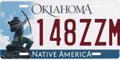 OK license plate 148ZZM