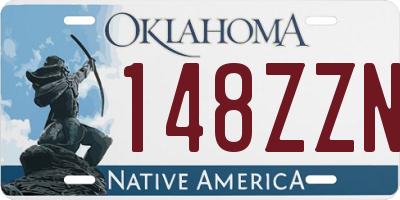 OK license plate 148ZZN