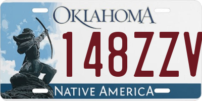 OK license plate 148ZZV