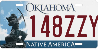 OK license plate 148ZZY