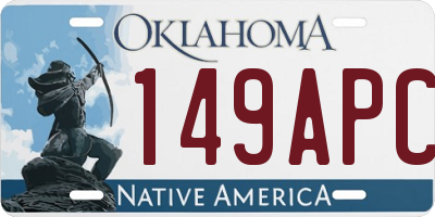 OK license plate 149APC