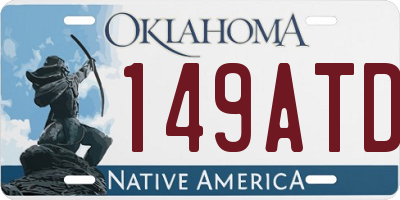 OK license plate 149ATD