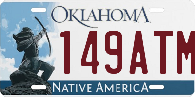 OK license plate 149ATM