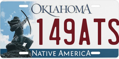 OK license plate 149ATS