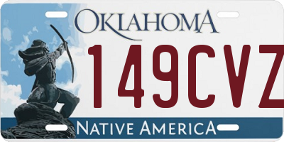 OK license plate 149CVZ