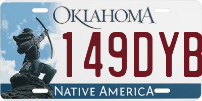 OK license plate 149DYB