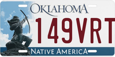 OK license plate 149VRT