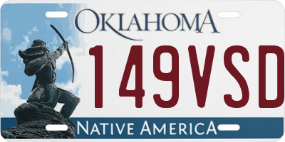 OK license plate 149VSD