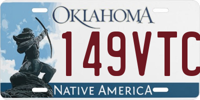 OK license plate 149VTC