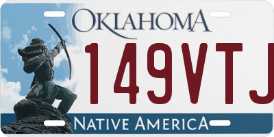 OK license plate 149VTJ