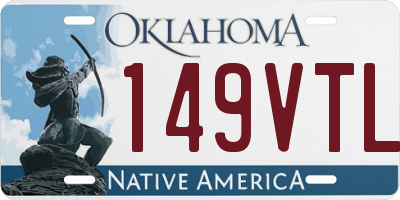 OK license plate 149VTL