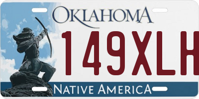 OK license plate 149XLH