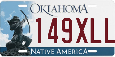 OK license plate 149XLL