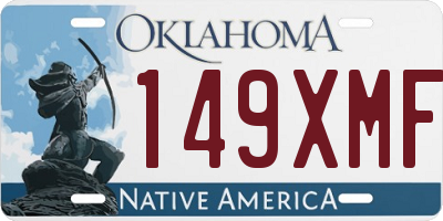 OK license plate 149XMF