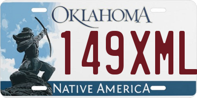 OK license plate 149XML