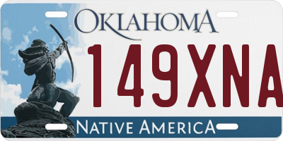 OK license plate 149XNA