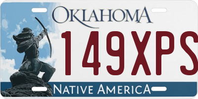 OK license plate 149XPS