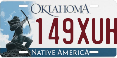 OK license plate 149XUH