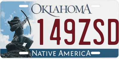 OK license plate 149ZSD