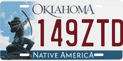 OK license plate 149ZTD