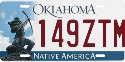 OK license plate 149ZTM