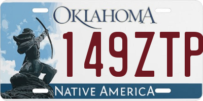 OK license plate 149ZTP
