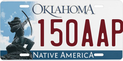 OK license plate 150AAP