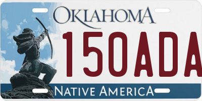 OK license plate 150ADA