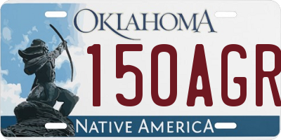 OK license plate 150AGR