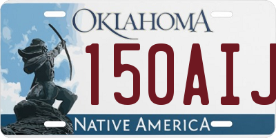 OK license plate 150AIJ