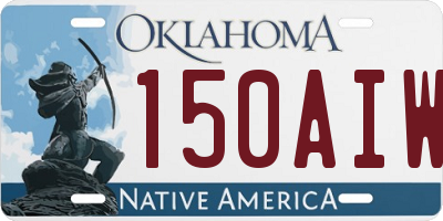 OK license plate 150AIW
