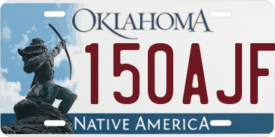 OK license plate 150AJF