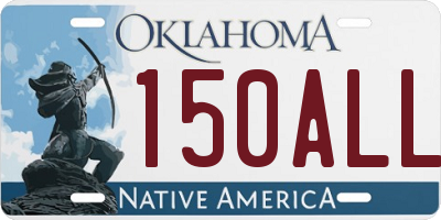 OK license plate 150ALL