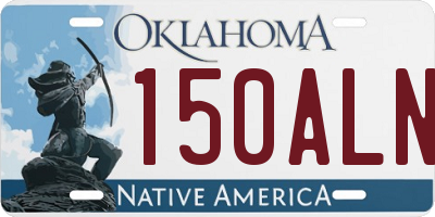 OK license plate 150ALN